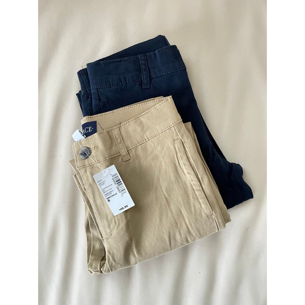 The Children's Place Boys Chino Set Of 2 Pairs Size 6 - Picture 2 of 9